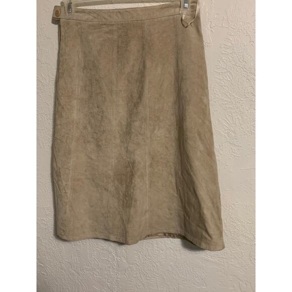 Eddie Bauer seattle suede boho boot style skirt - Picture 4 of 7